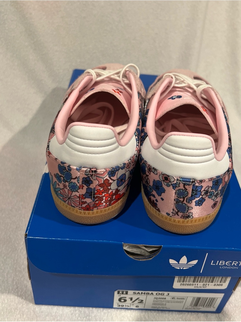 Adidas Samba OG J Liberty London Pink Floral (JQ2008) GS Youth 6.5/Women’s 8.5 - Picture 4 of 10